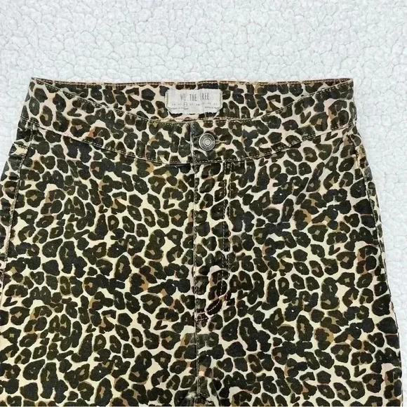 We The Free Animal Print Highrise Skinny Pants Jeggings Size 26 - Picture 4 of 14